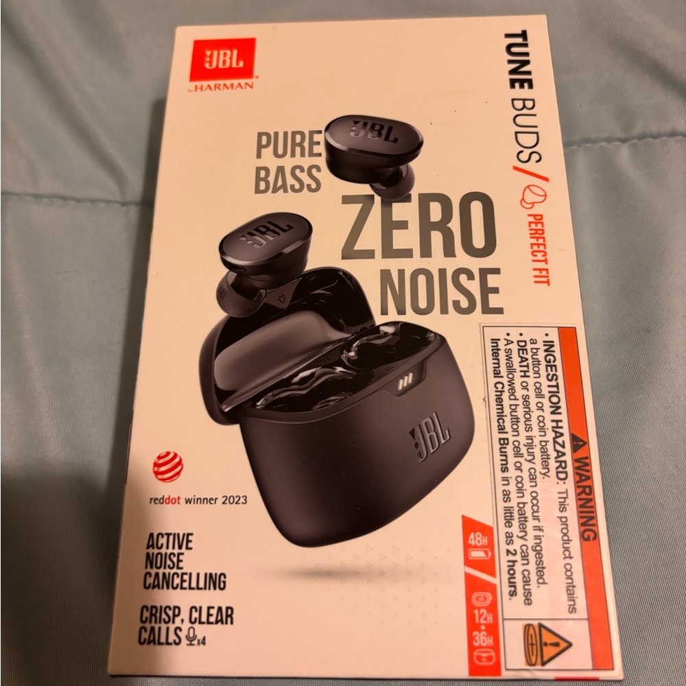 JBL Tune Buds Black Noise Cancelling Earbuds